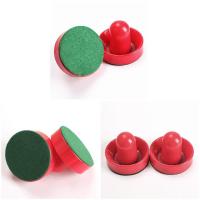Juego de 2 empujadores de fieltro de mesa de Hockey de aire de 75mm con Goalies de mazo de Puck de 63mm - details 1