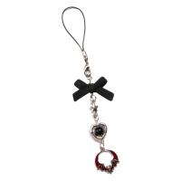 Correa de teléfono Y2K de mariposa negra, cordón de llave de estilo gótico, cadena para teléfono móvil, cordón fresco y dulce, llavero móvil, cordón, regalo de joyería - details 4