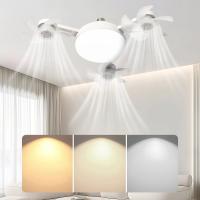 Ventilador de techo eléctrico con luz LED, ventilador de Dron con atenuación y control remoto, ventilador de techo silencioso E27, ventilador de aire acondicionado para el hogar - details 3
