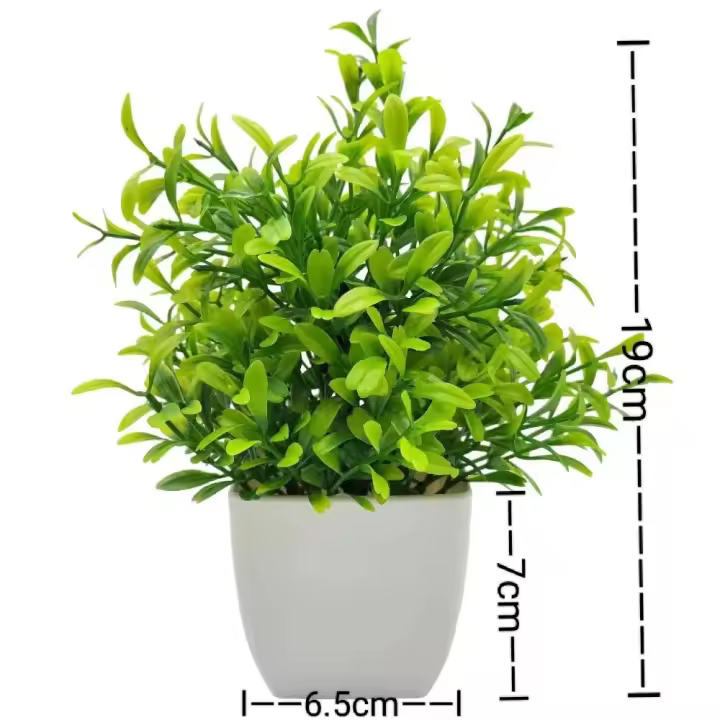 Nuevas flores falsas en macetas, plantas falsas, decoración de mesa, adornos en maceta, bonsái, árbol de imitación, plantas en maceta, decoración para el hogar y el jardín - 1