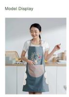 Cocina doméstica, limpieza a mano, a prueba de aceite, impermeable, para hombres y mujeres, cintura para adultos, monos de café a la moda, delantal para limpiar las manos - details 8