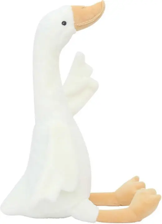 Animal relleno de cisne de 15,7 ", juguete de peluche blanco de ganso, regalos para niños - 1