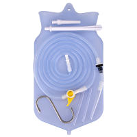 Kit de bolsa de Enema plegable de 2L, boquilla de riego de vagina, lavado Anal de silicona, higiene femenina, bolsas de limpieza de Colon - details 2