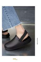 Birken verano Casual ropa exterior sandalias nueva moda talla grande media cerda perezoso suela gruesa zapatillas de hombre botón - details 8