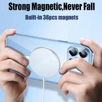 Funda de Aluminio Transparente Magnética HD para iPhone 12 13 14 15 Pro Max con Protector de Lente y Carcasa de Metal Anti Huellas de Dedos Diseño Geométrico de Película - details 5