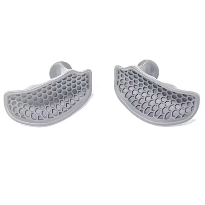 Empuñaduras ergonómicas para levantamiento de pesas, guantes elásticos antideslizantes para entrenamiento y gimnasio, empuñaduras de palma de silicona gruesas en forma de panal, 1 par - 1