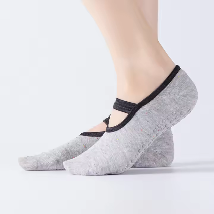 Calcetines de Yoga de silicona antideslizantes para mujer, medias deportivas transpirables para Fitness, Ballet, baile, zapatillas - 1