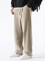 RdovkxuaPantalones De Chándal De Invierno Para Hombre, Moda Coreana, Forro Polar Grueso Y Cálido, Pantalones De Chándal Sueltos Rectos De Pierna Ancha, Pantalones Térmicos Informales De Terciopelo Para Hombre - details 0