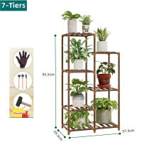 Estante de madera de múltiples niveles para plantas de interior, estante de exhibición de espacio pequeño para exteriores, sala de estar esquina para, soporte para maceta de flores de jardín - details 2