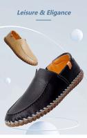 Zapatos grandes para adultos, transpirables y suaves, para conducir al aire libre, para hombres, zapatos casuales de cuero de moda - details 2