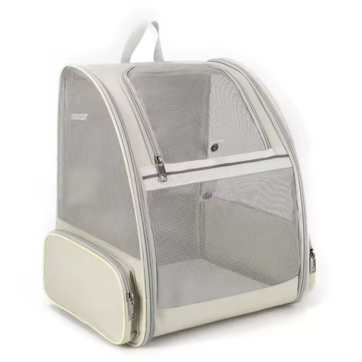 Mochila portátil para mascotas, bolsas plegables de gran capacidad para viajes para cachorros, cómoda y transpirable bolsa de transporte para gatos, viajes al aire libre - 1