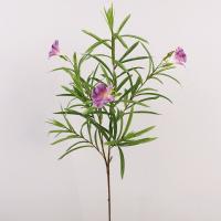 Ramas artificiales de gloria de la mañana de 100cm, hermosas y elegantes flores de oleandro de simulación hechas a mano, flor falsa de tacto Real - details 7