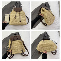 Bolsa de paja de verano para mujer, mochila de moda - details 15