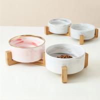 Bol para Mascotas de Cerámica con Soporte de Madera Alimentador y Regador para Perros y Gatos - details 11