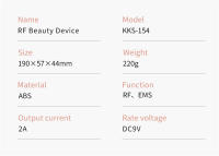Máquina de estiramiento facial RF EMS, instrumento de belleza Rf portátil para uso doméstico, elimina arrugas, dispositivo de belleza - details 11