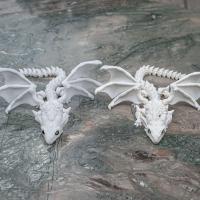 Juguete de Dragón Volador impreso en 3D con alas, articulación articulada, adorno de dragón simulado móvil, modelo creativo de dragón occidental PLA - details 8
