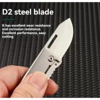 Cuchillo Plegable Portátil de Acero Inoxidable D2 Deporte y Exteriores Cuchillo de Cañón de Acero - details 2
