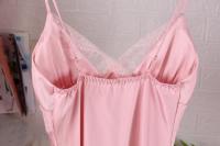 Conjunto De Pijamas Para Dormir Blancos De 5uds, Pijamas De Satén Ence Para Mujer, Kimono, Albornoz, Ropa De Dormir Suelta, Ropa De Dormir Informal Con Cuello En V Para El Hogar - details 3
