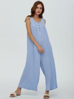 Pantalones sueltos de pierna recta, bolsillo de color sólido para mujer, casual, fresco, verano - details 19