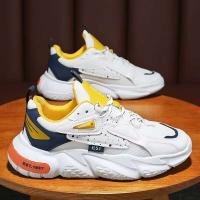 YF Spring New Zapatos deportivos casuales blancos de malla transpirable para hombre - details 2
