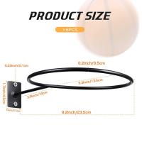 Soporte de pared para exhibición de bolas, estante de almacenamiento para baloncesto, fútbol, voleibol y fútbol, paquete de 6 - details 1