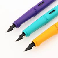 Pluma estilográfica de varios colores para estudiantes, suministros de papelería escolar, de tinta, calidad de lujo, a la moda, 777 - details 2