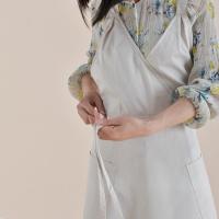 Delantal de floristería impermeable y duradero, delantal de jardinería de algodón elegante, ajustable con bolsillo, delantal de cocina para cafeterías - details 19