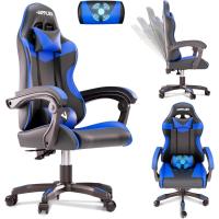 Silla de Juegos Profesional con Masajeador Ergonómica de Oficina con Altura Ajustable y Respaldar Rebotable - details 14