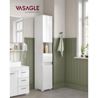 Mueble de Baño Armario de Almacenamiento con Cajón Estantería Regulable Blanco 30 x 30 x 170 cm - details 1