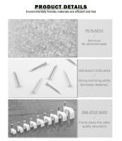 Clips para uñas de acero blanco, 100 unidades, ideales para colgantes de pared, tamaños 4/5/6/7/8/9/10/12 mm - details 3