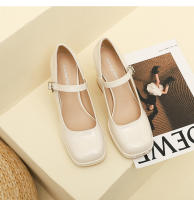 Zapatos de mujer de tacón alto y grueso estilo francés de nuevo estilo - details 23