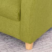 Sillón Infantil Mini Sofá para Niños de +3 Años con Asiento Acolchado Reposabrazos y Estructura de Madera Carga Máx. de 65 kg 49x45x44 cm Verde - details 2