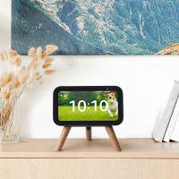 Soporte de madera Real para Echo show de 5ª y 3ª generación, trípode con marco de Metal para Alexa Well, decoración de habitación, regalo - details 0