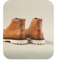 Botas cortas informales retro de caña alta Zapatos de cuero de moda de piel de vaca Botas de herramientas Botas de cuero - details 10