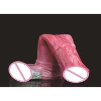 Y-2209L consolador hueco de silicona masculino cubierta de pene extendida y agrandada, juguete sexual para adultos - details 7