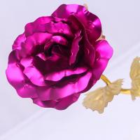 Flor de rosa de lámina dorada segura, flor de rosa Artificial de simulación de lámina dorada, flor de rosa, colgante de rosa de lámina dorada, decoración del hogar - details 4