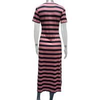Vestidos de Verano 2023 para Mujeres de Talla Grande Vestidos Casuales a Rayas con Cuello en V - details 14