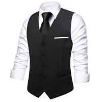 Chaleco para hombre, elegante chaleco de seda verde, corbata, pañuelo, gemelos, conjuntos para hombre, boda, fiesta de negocios, regalo de diseñador. - details 15