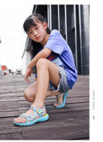 Sandalias transpirables de marca de verano para niñas, sandalias deportivas con diseño de mariposa para niños, sandalias de agua de playa con punta abierta antideslizantes para exteriores - details 13