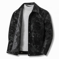 Otoño Invierno Casual chaqueta de cuero para hombres moda al aire libre versátil solapa Tops nuevo confort mantener caliente abrigos con estampado a prueba de viento hombres - details 2