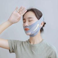 Vendido Facial adelgazante con forma de estiramiento facial para dormir, moldeador en V, relación, reduce la amapola, banda de masa, 1 x - details 3
