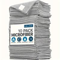 Juego de Toallas de Cocina Ultrafines Fibra Ligera Gris Absorbente Suave Removedor de Manchas - details 1