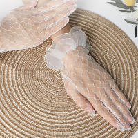 Guantes cortos para mujer, fiesta de té, disfraces de fiesta, guantes de boda, vestido de noche nupcial - details 6