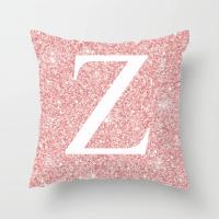 Cojín de sofá rosa con letras ostentosas, almohada con respaldo central, 45x45cm - details 28