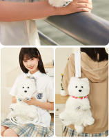 West Highland muñeca de simulación linda muñeca de perro de peluche al por mayor embalaje de caja de color de entrega de una pieza - details 10