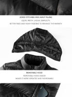 Chaqueta Parka de Invierno para Hombres Cálida, Gruesa, A Prueba de Viento, Moda Casual Elegante - details 11