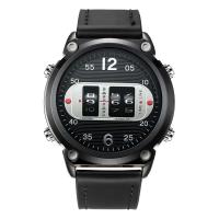 Reloj de Cuarzo Automático de Lujo Diseño Único Correa de Cuero Deportivo Militar Simple - details 8