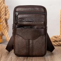 Bolso de Hombro de Cuero Genuino para Hombres Bolso Mensajero de Alta Calidad - details 5