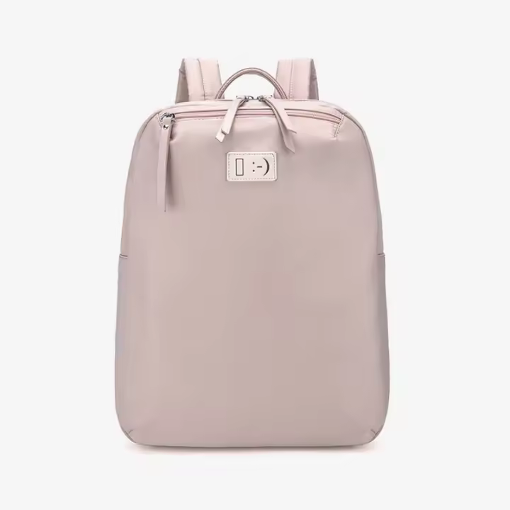 Mochila para computadora portátil para mujer, bolsa de viaje de negocios, mochilas para computadora portátil al aire libre, 14 pulgadas, grande, delgada, impermeable, mochila para computadora, color rosa, ligera - 1