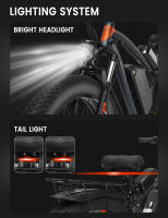 GUNAI GN88 bicicleta eléctrica para adultos 2000W bicicleta eléctrica de carretera 48V 23Ah Fatbike MTB E-bike 26 "bicicleta eléctrica de montaña 55 KM/H velocidad máxima - details 6